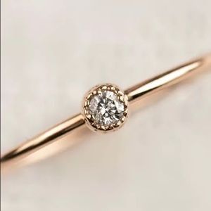 Dainty Thin Ring Dipped In RoseGold...